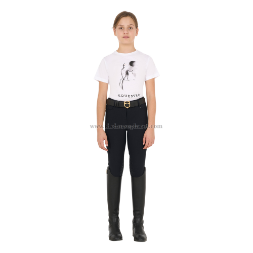 T-SHIRT GIRL  EQUESTRO  MOON RIDING COTTON 