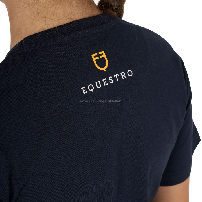 T-SHIRT GIRL  EQUESTRO  MOON RIDING COTTON 