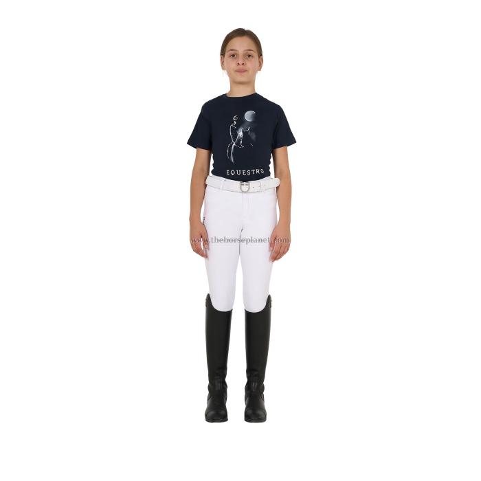 T-SHIRT GIRL  EQUESTRO  MOON RIDING COTTON 