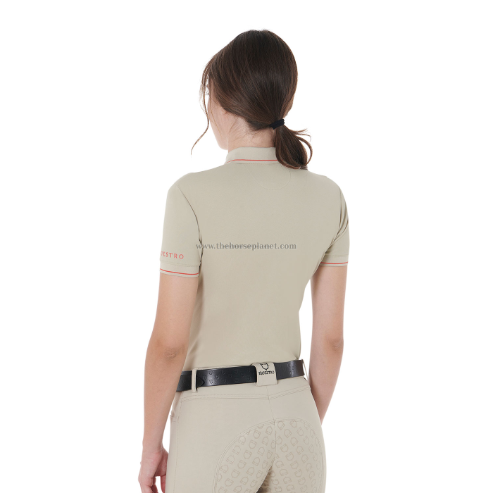 POLO DONNA EQUESTRO SLIM FIT IN TESSUTO TRASPIRANTE 