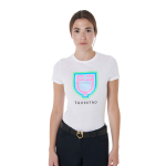 T-SHIRT DONNA EQUESTRO SLIM FIT CON LOGO PSICHEDELICO NEW COLLECTION SS24