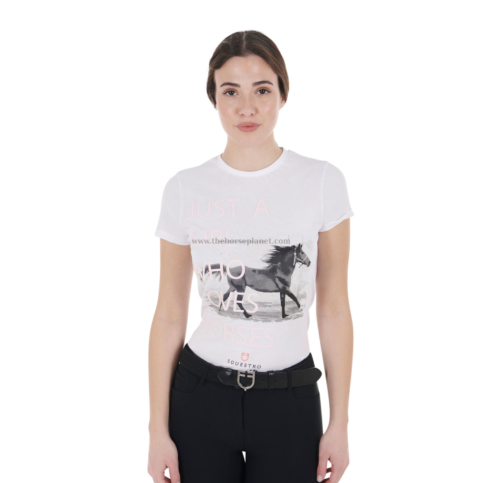 T-SHIRT DONNA EQUESTRO HORSE LOVER