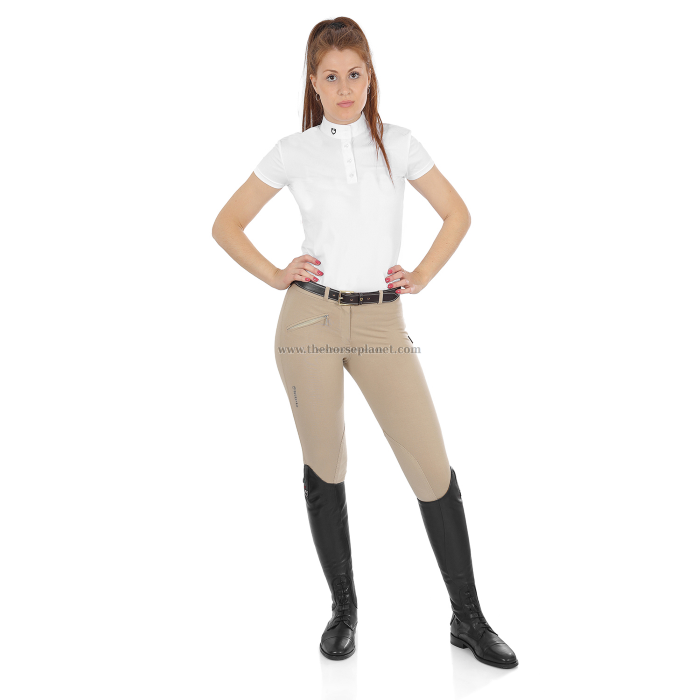PANTALONE DONNA EQUESTRO TESSUTO ELASTICIZZATO LEGGERO MOD. SELENE