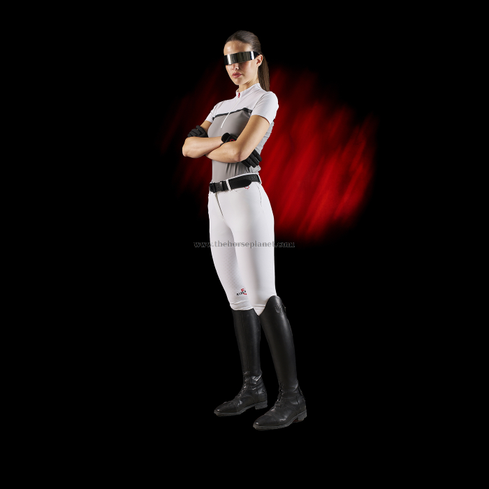 POLO DONNA DA GARA EQUESTRO LINEA RIDERTECH CON ZIP