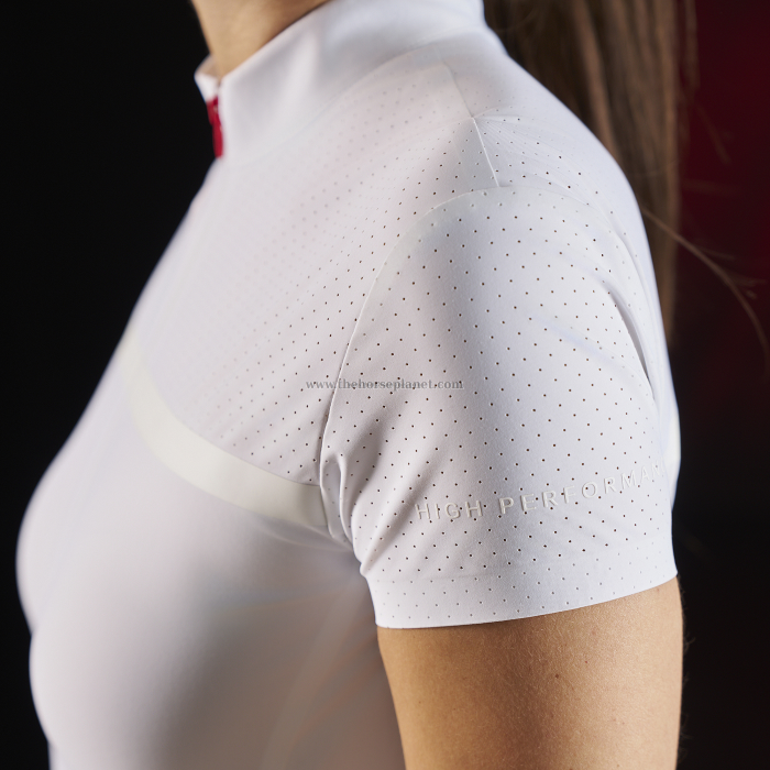 POLO DONNA DA GARA EQUESTRO LINEA RIDERTECH CON ZIP