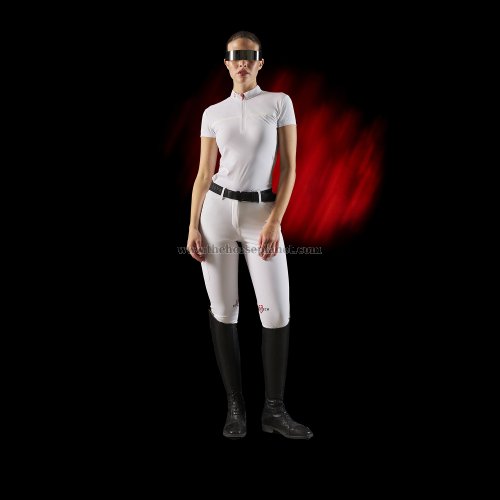 POLO DONNA DA GARA EQUESTRO LINEA RIDERTECH CON ZIP