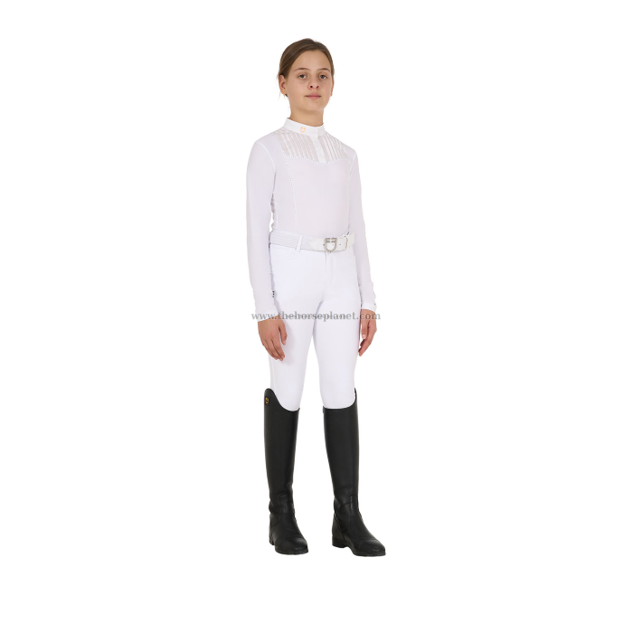 POLO CONCORSO EQUESTRO BIMBA CON STRASS