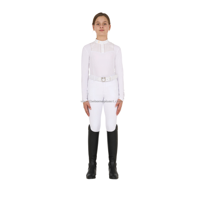 POLO CONCORSO EQUESTRO BIMBA CON STRASS