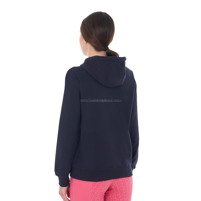 FELPA DONNA EQUESTRO MOD. SPONGE STITCH FULL ZIP (INT.TELATO)