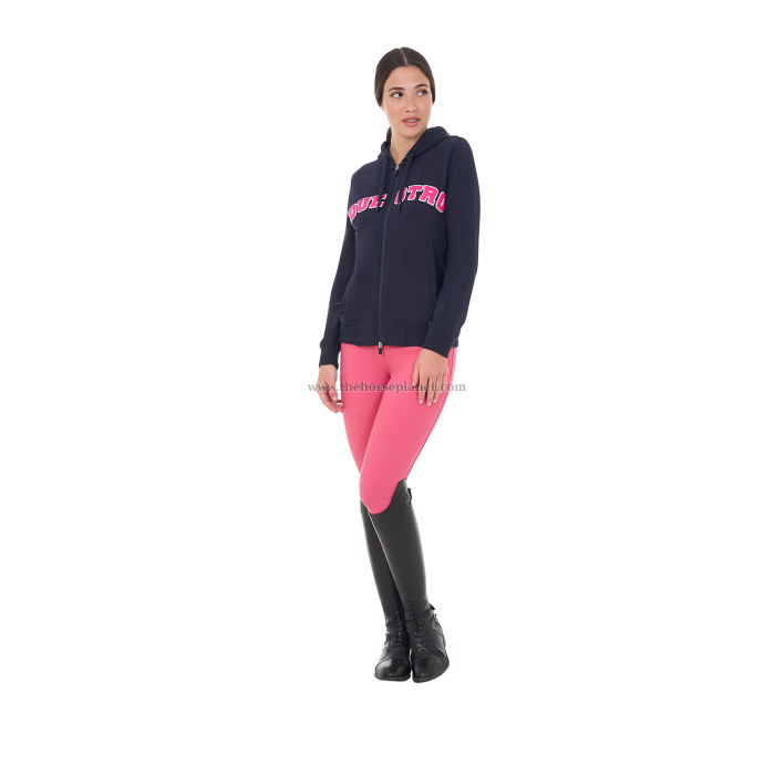 FELPA DONNA EQUESTRO MOD. SPONGE STITCH FULL ZIP (INT.TELATO)
