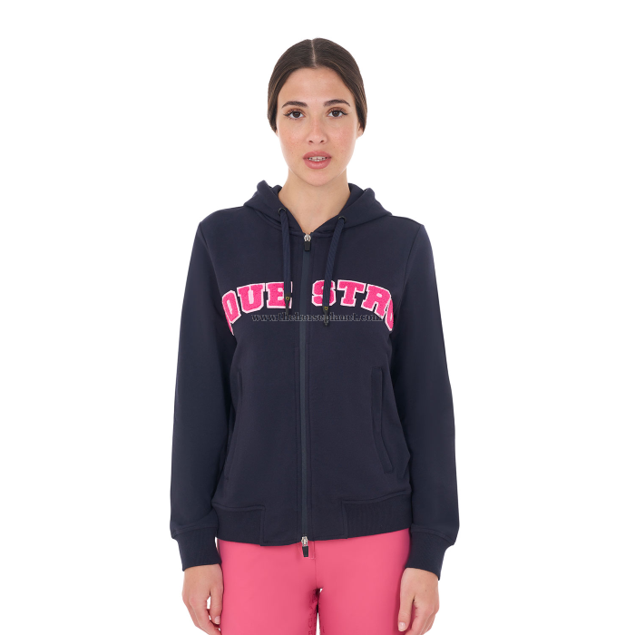 FELPA DONNA EQUESTRO MOD. SPONGE STITCH FULL ZIP (INT.TELATO)