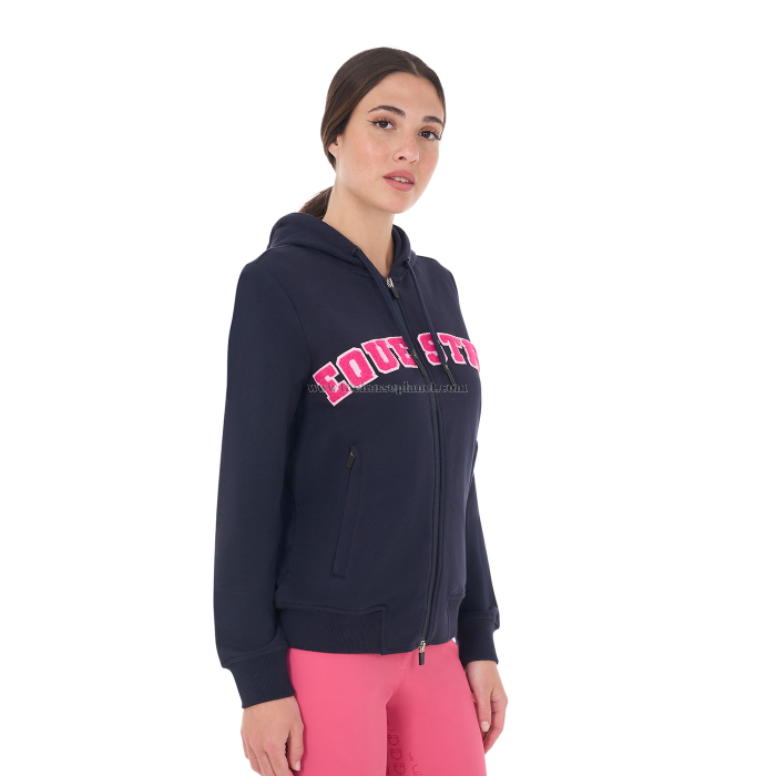 FELPA DONNA EQUESTRO MOD. SPONGE STITCH FULL ZIP (INT.TELATO)