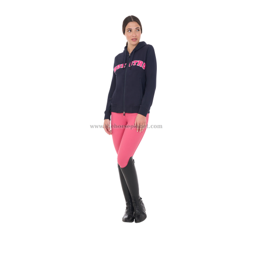 FELPA DONNA EQUESTRO MOD. SPONGE STITCH FULL ZIP (INT.TELATO)