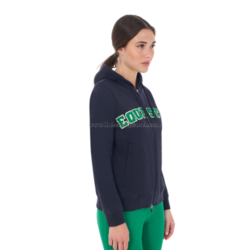 FELPA DONNA EQUESTRO MOD. SPONGE STITCH FULL ZIP (INT.TELATO)
