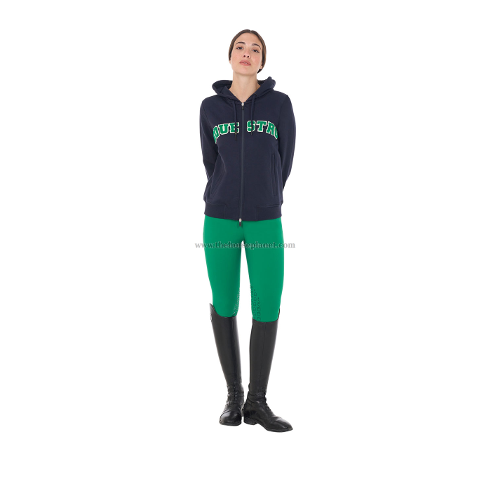 FELPA DONNA EQUESTRO MOD. SPONGE STITCH FULL ZIP (INT.TELATO)