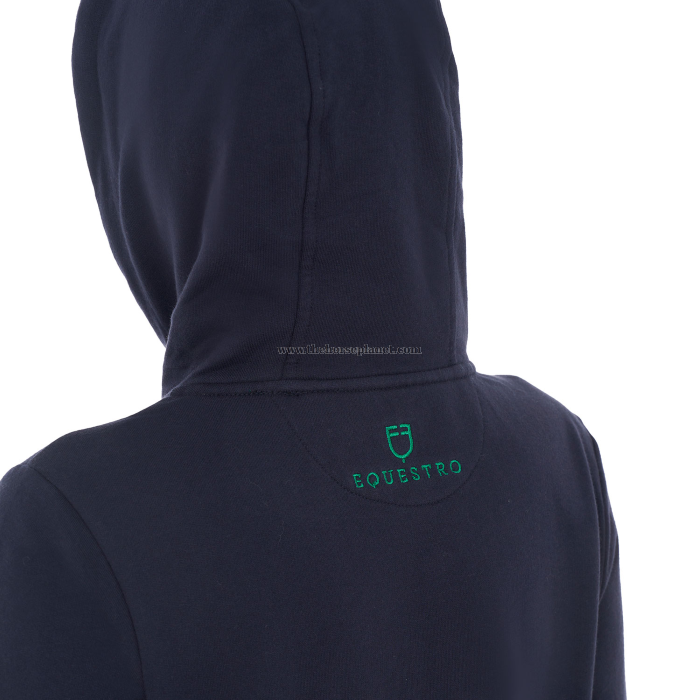 FELPA DONNA EQUESTRO MOD. SPONGE STITCH FULL ZIP (INT.TELATO)