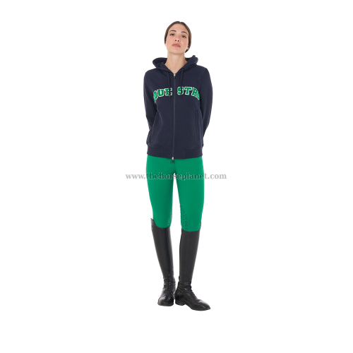 FELPA DONNA EQUESTRO MOD. SPONGE STITCH FULL ZIP (INT.TELATO)