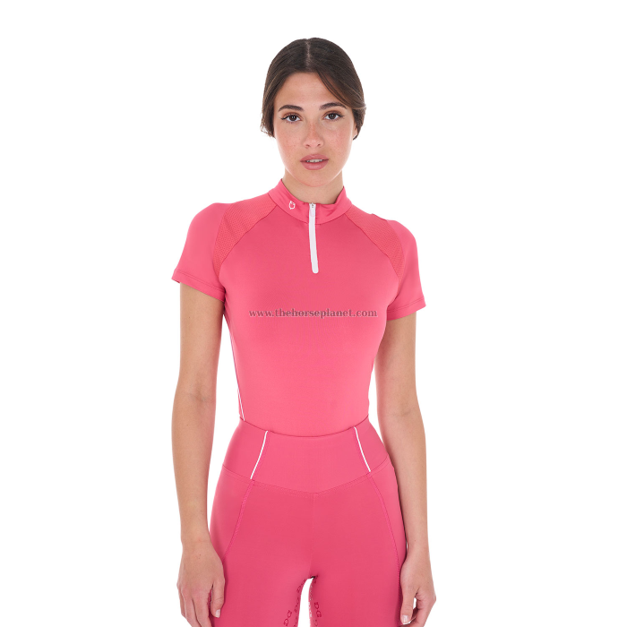 POLO DONNA ALLENAMENTO EQUESTRO TESSUTO TECNICO 