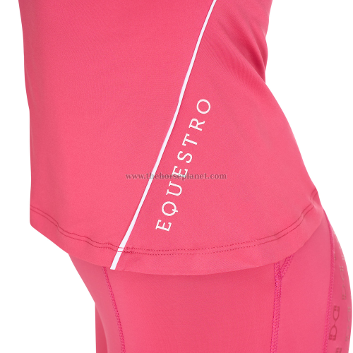 POLO DONNA ALLENAMENTO EQUESTRO TESSUTO TECNICO 