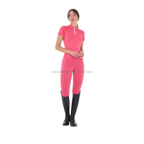 POLO DONNA ALLENAMENTO EQUESTRO TESSUTO TECNICO 
