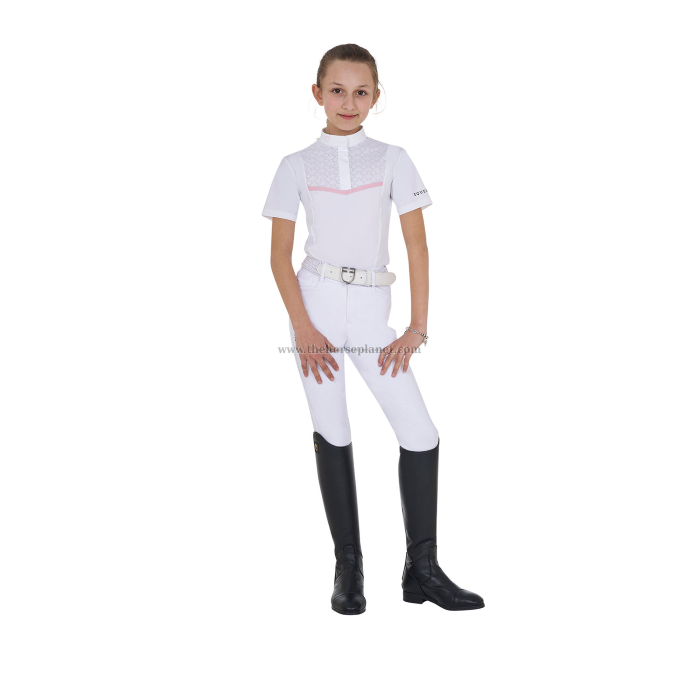 POLO BIMBA DA GARA MANICHE CORTE  EQUESTRO MOD. KNIT TAPE 