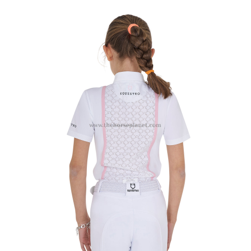 POLO BIMBA DA GARA MANICHE CORTE  EQUESTRO MOD. KNIT TAPE 