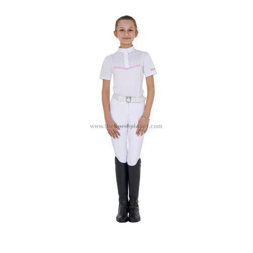 POLO BIMBA DA GARA MANICHE CORTE  EQUESTRO MOD. KNIT TAPE 
