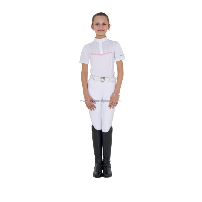 POLO BIMBA DA GARA MANICHE CORTE  EQUESTRO MOD. KNIT TAPE 