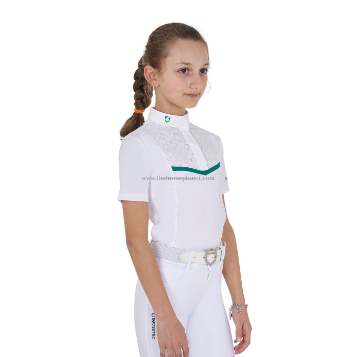POLO BIMBA DA GARA MANICHE CORTE  EQUESTRO MOD. KNIT TAPE 