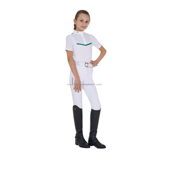 POLO BIMBA DA GARA MANICHE CORTE  EQUESTRO MOD. KNIT TAPE 