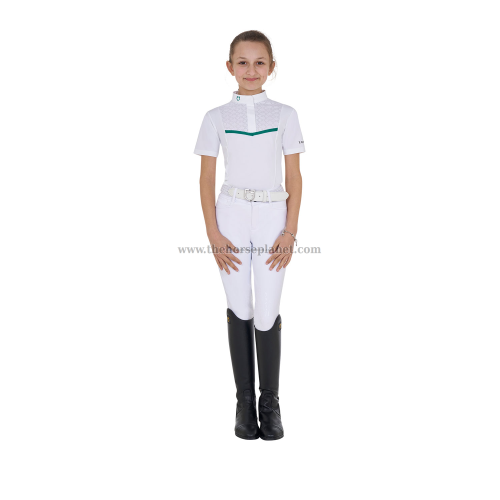 POLO BIMBA DA GARA MANICHE CORTE  EQUESTRO MOD. KNIT TAPE 