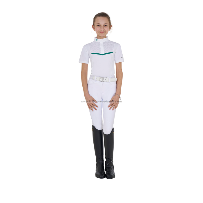 POLO BIMBA DA GARA MANICHE CORTE  EQUESTRO MOD. KNIT TAPE 