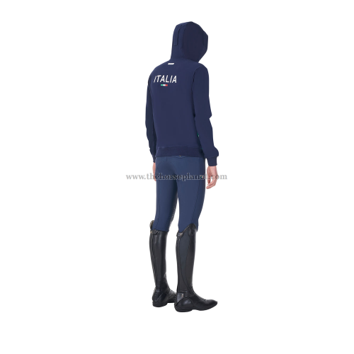 FELPA UOMO CON CAPPUCCIO FULL ZIP  EQUESTRO X FISE 