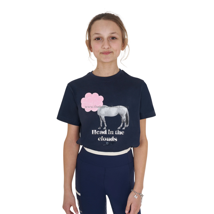 T-SHIRT BIMBA EQUESTRO HEAD IN THE CLOUDS SS25