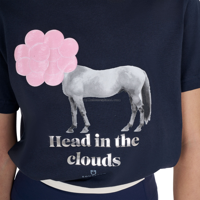 T-SHIRT BIMBA EQUESTRO HEAD IN THE CLOUDS SS25
