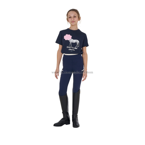 T-SHIRT BIMBA EQUESTRO HEAD IN THE CLOUDS SS25