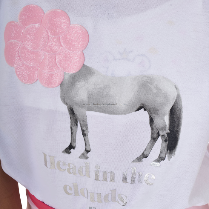 T-SHIRT BIMBA EQUESTRO HEAD IN THE CLOUDS SS25