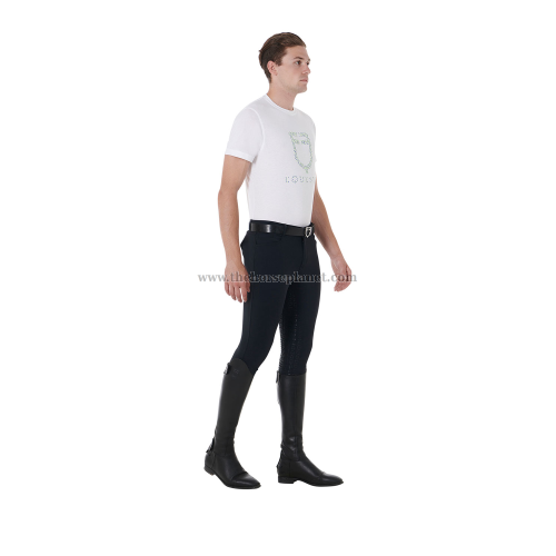 PANTALONI UOMO EQUESTRO FULL GRIP IN TESSUTO TECNICO