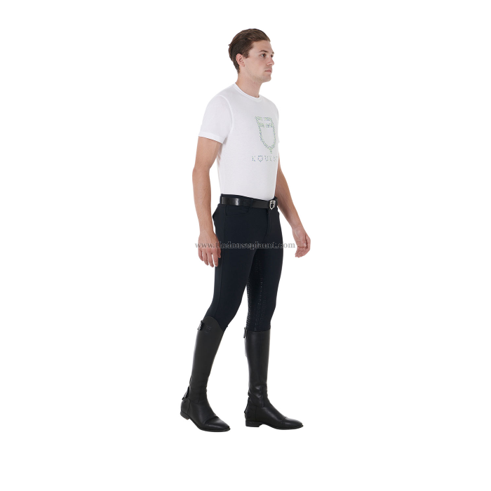 PANTALONI UOMO EQUESTRO FULL GRIP IN TESSUTO TECNICO