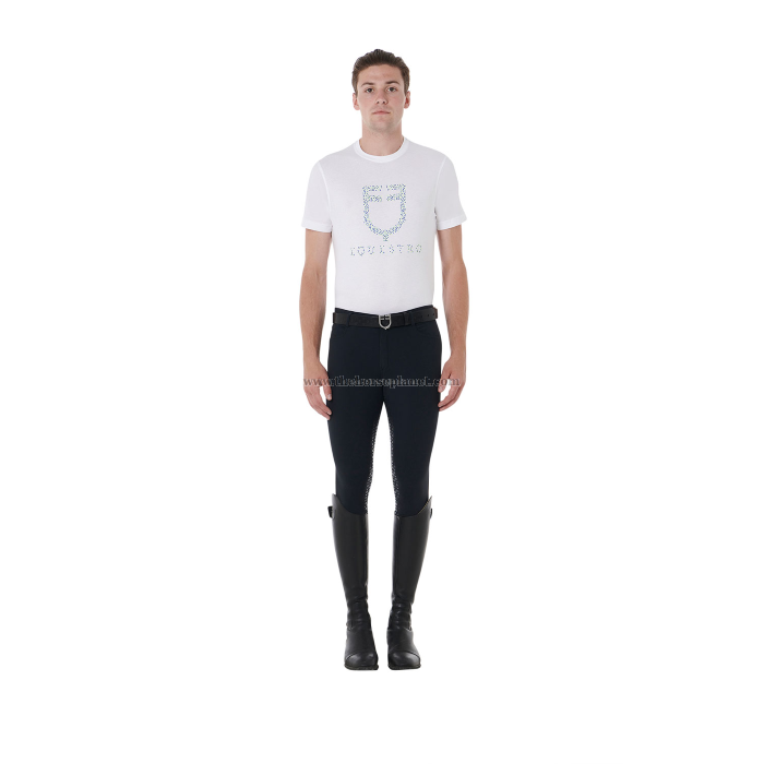 PANTALONI UOMO EQUESTRO FULL GRIP IN TESSUTO TECNICO