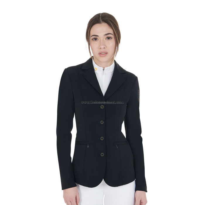 GIACCA DONNA EQUESTRO DA CONCORSO CON LOGO RICAMATO A CONTRASTO