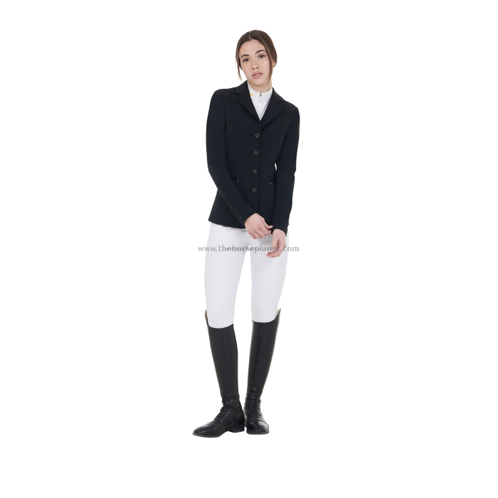 GIACCA DONNA EQUESTRO DA CONCORSO CON LOGO RICAMATO A CONTRASTO