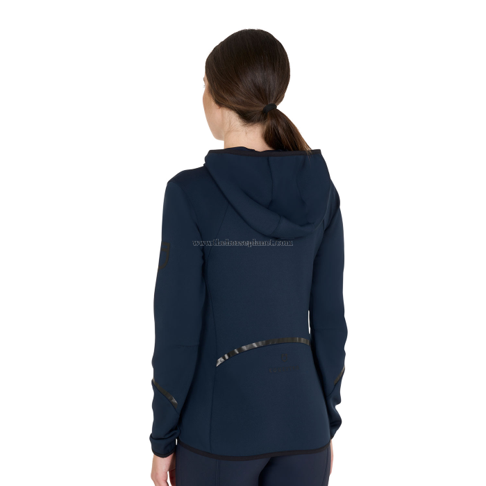 FELPA DONNA EQUESTRO IN TESSUTO TECNICO IN JERSEY CON ZIP FW25