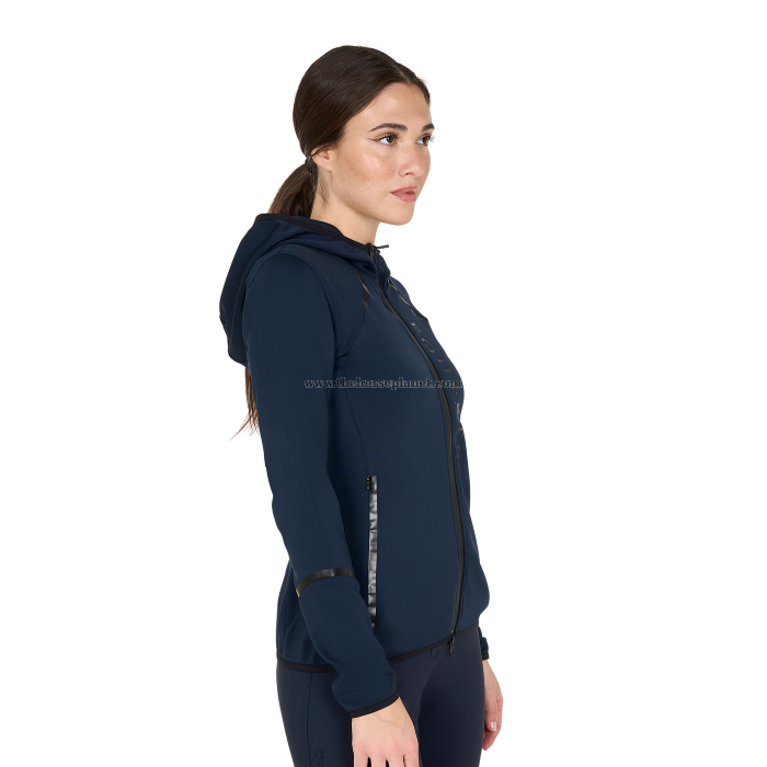 FELPA DONNA EQUESTRO IN TESSUTO TECNICO IN JERSEY CON ZIP FW25