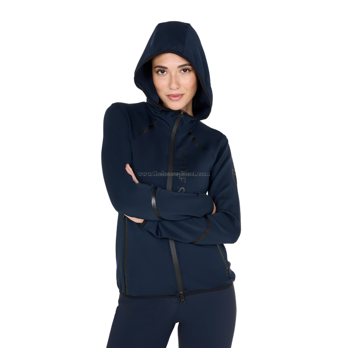 FELPA DONNA EQUESTRO IN TESSUTO TECNICO IN JERSEY CON ZIP FW25