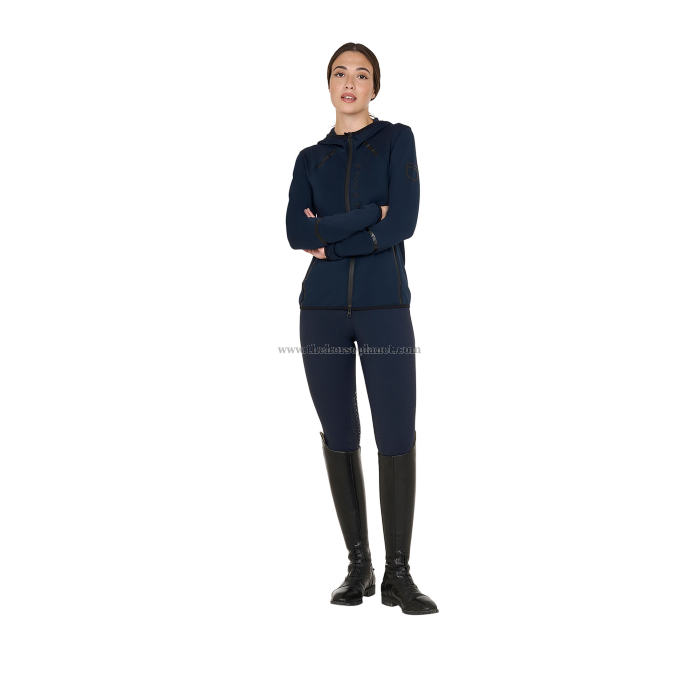 FELPA DONNA EQUESTRO IN TESSUTO TECNICO IN JERSEY CON ZIP FW25