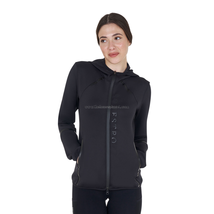 FELPA DONNA EQUESTRO IN TESSUTO TECNICO IN JERSEY CON ZIP FW25