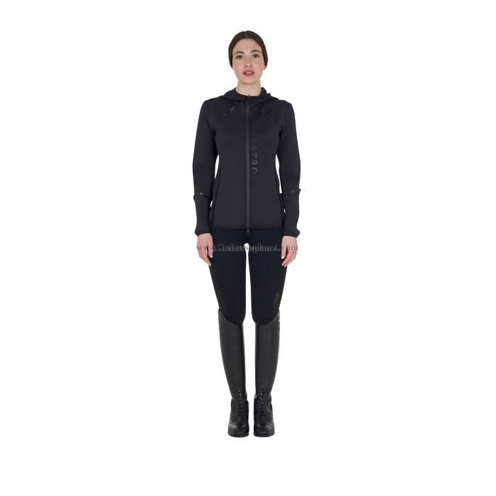 FELPA DONNA EQUESTRO IN TESSUTO TECNICO IN JERSEY CON ZIP FW25