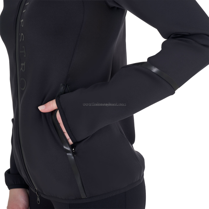 FELPA DONNA EQUESTRO IN TESSUTO TECNICO IN JERSEY CON ZIP FW25