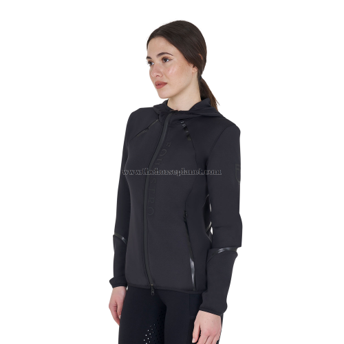 FELPA DONNA EQUESTRO IN TESSUTO TECNICO IN JERSEY CON ZIP FW25